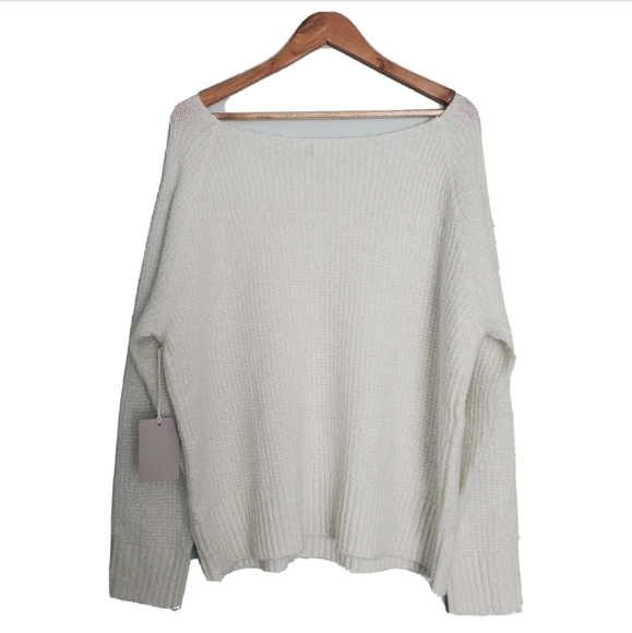 NEW Chelsea 28 White Metallic Sweater - Picture 3 of 5
